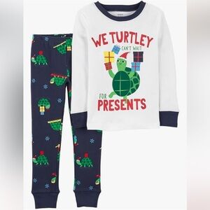 NEW 3T Carter's Little Boys' Christmas 2-Piece Snug Fit Cotton PJs